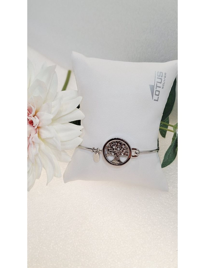 Pulseira Aço Lotus Arvore da Vida P