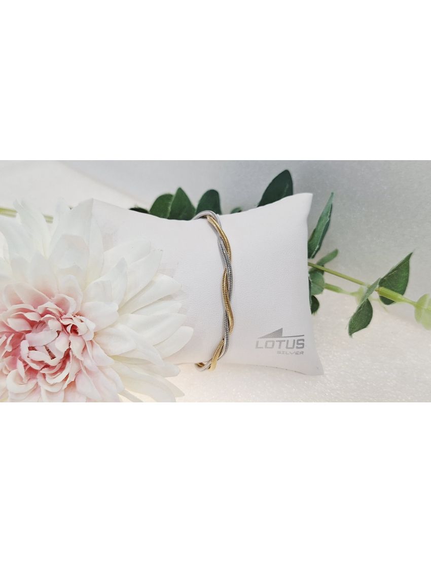Pulseira Aço Lotus Bicolor