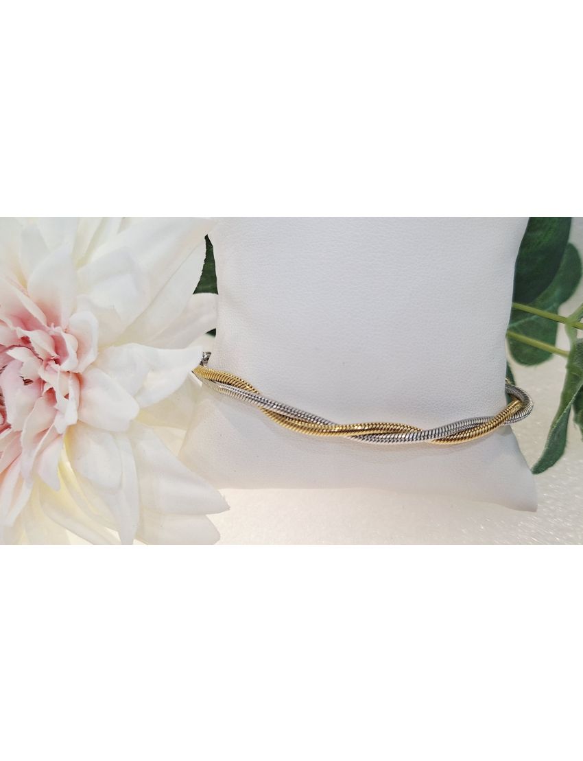 Pulseira Aço Lotus Bicolor