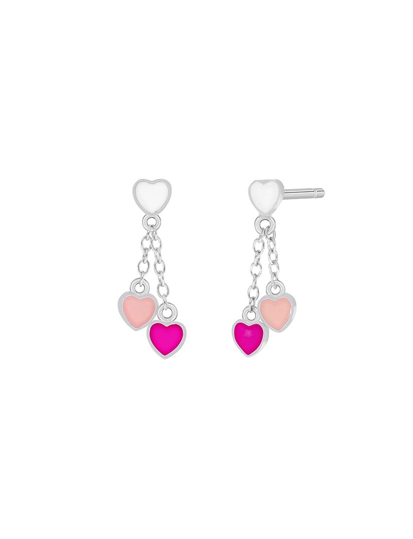 Brincos Prata Marea 3 Corações