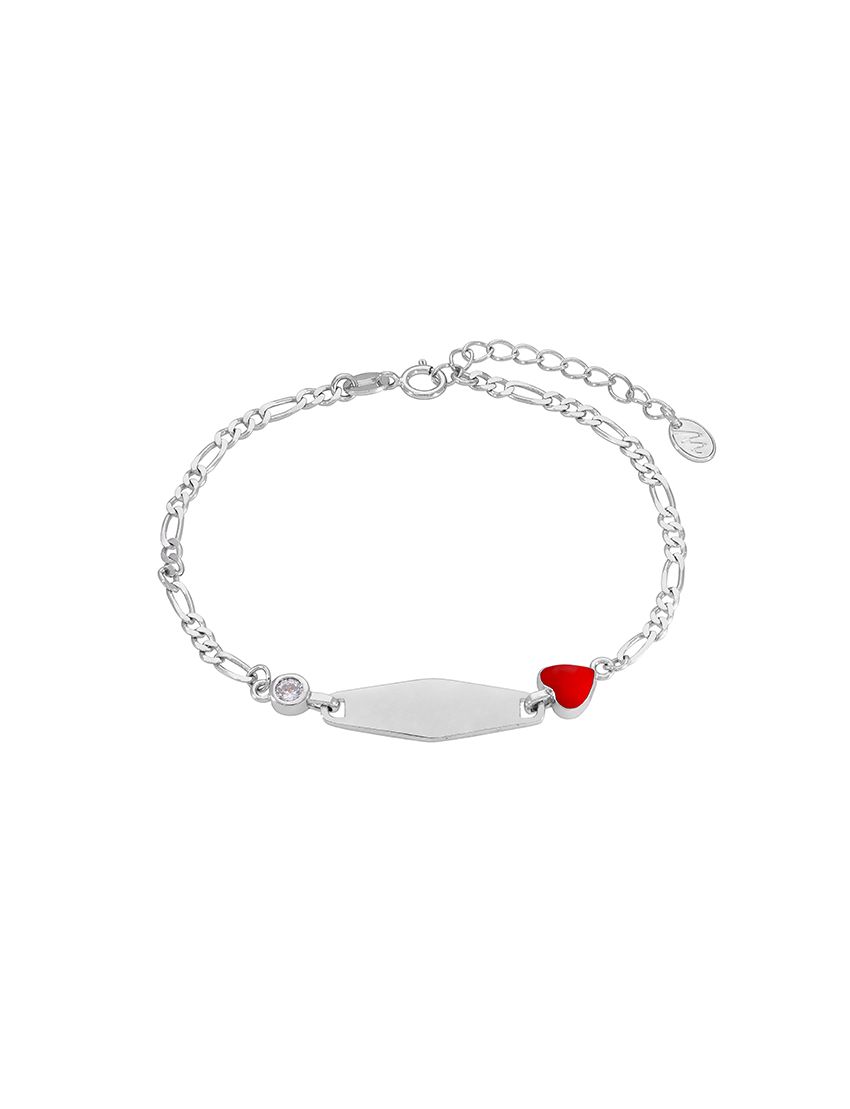 Pulseira Prata Marea chapa e corção