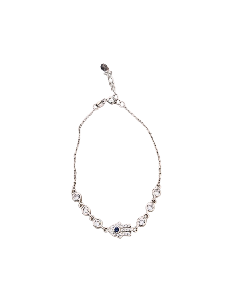 Pulseira Prata Mão de Fátima