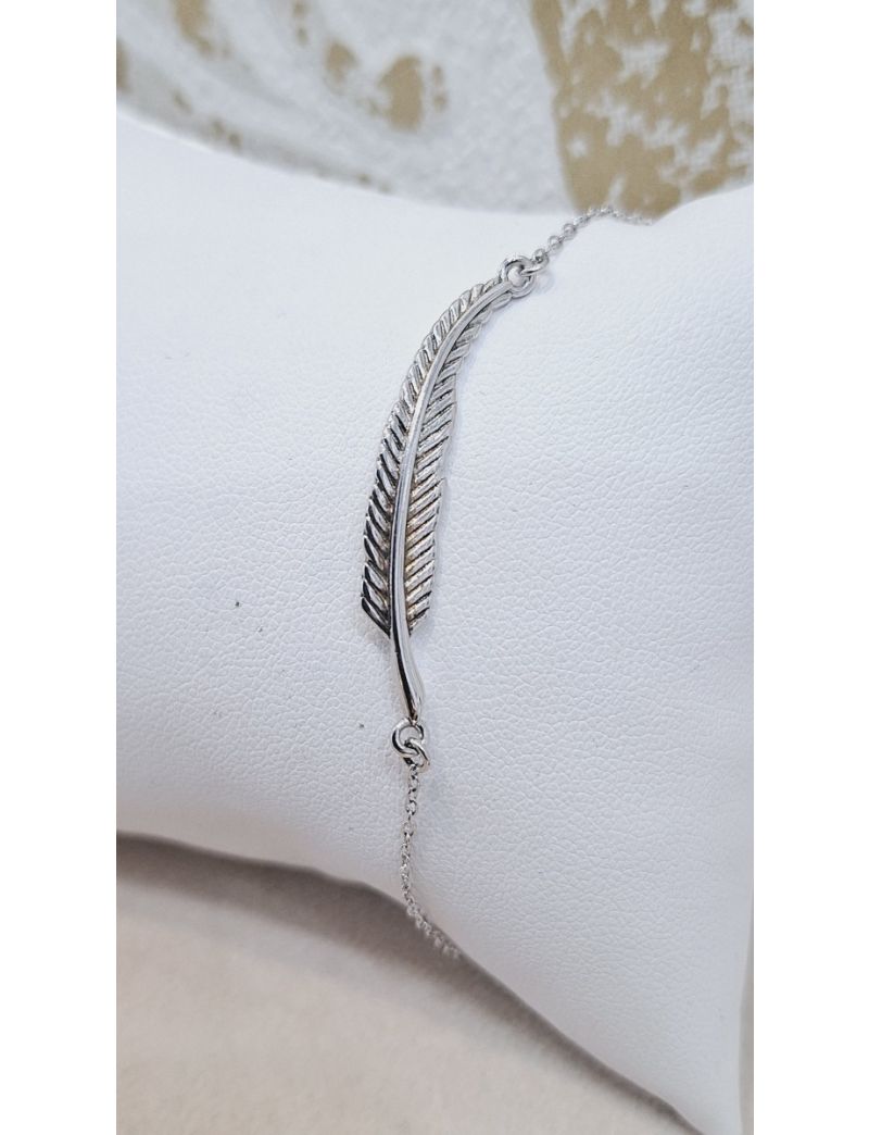 Pulseira Prata Folha