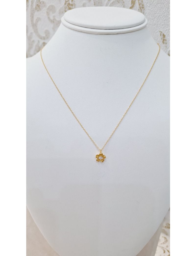 Fio Prata Dourada Flor