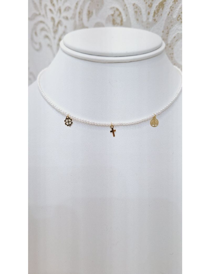 Colar Perolas e prata 1