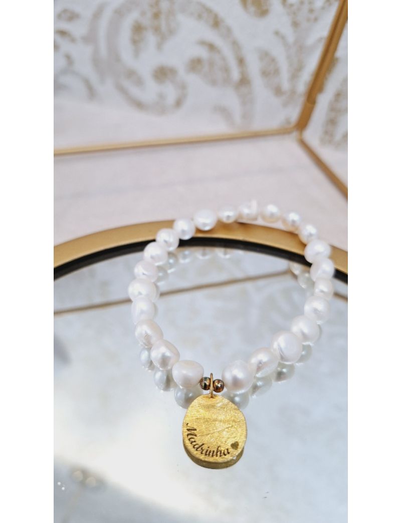 Pulseira Perolas e Prata Madrinha