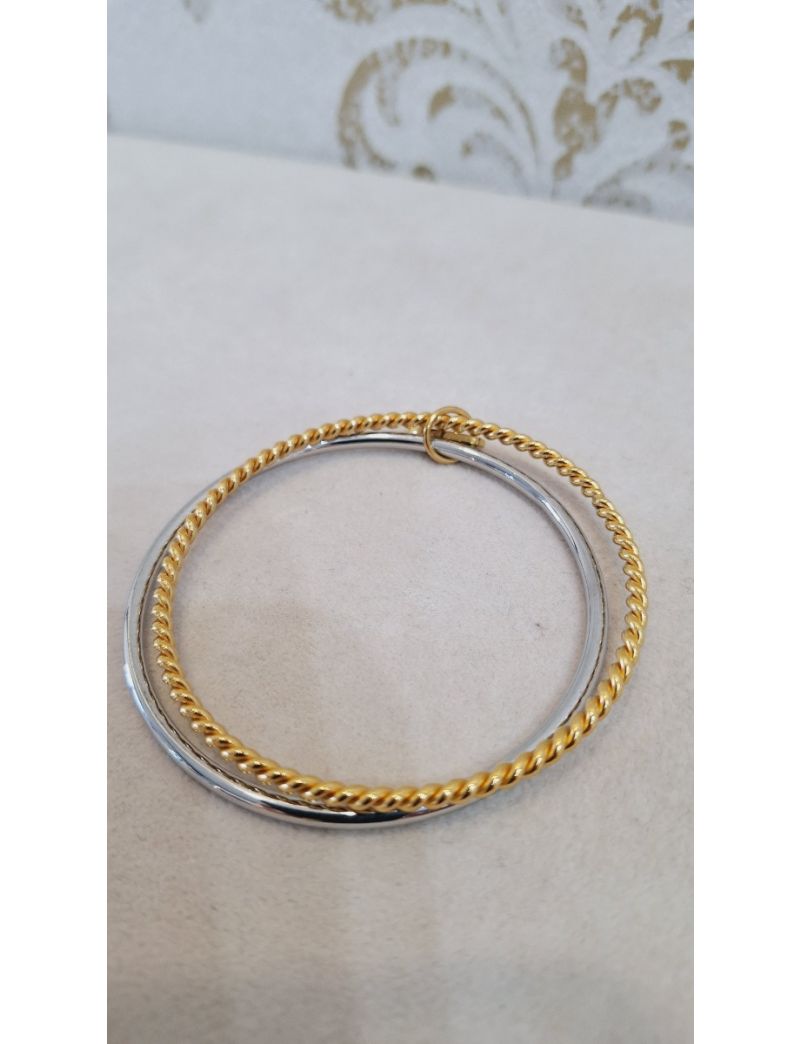 Pulseira Aço Anjewels Bicolor