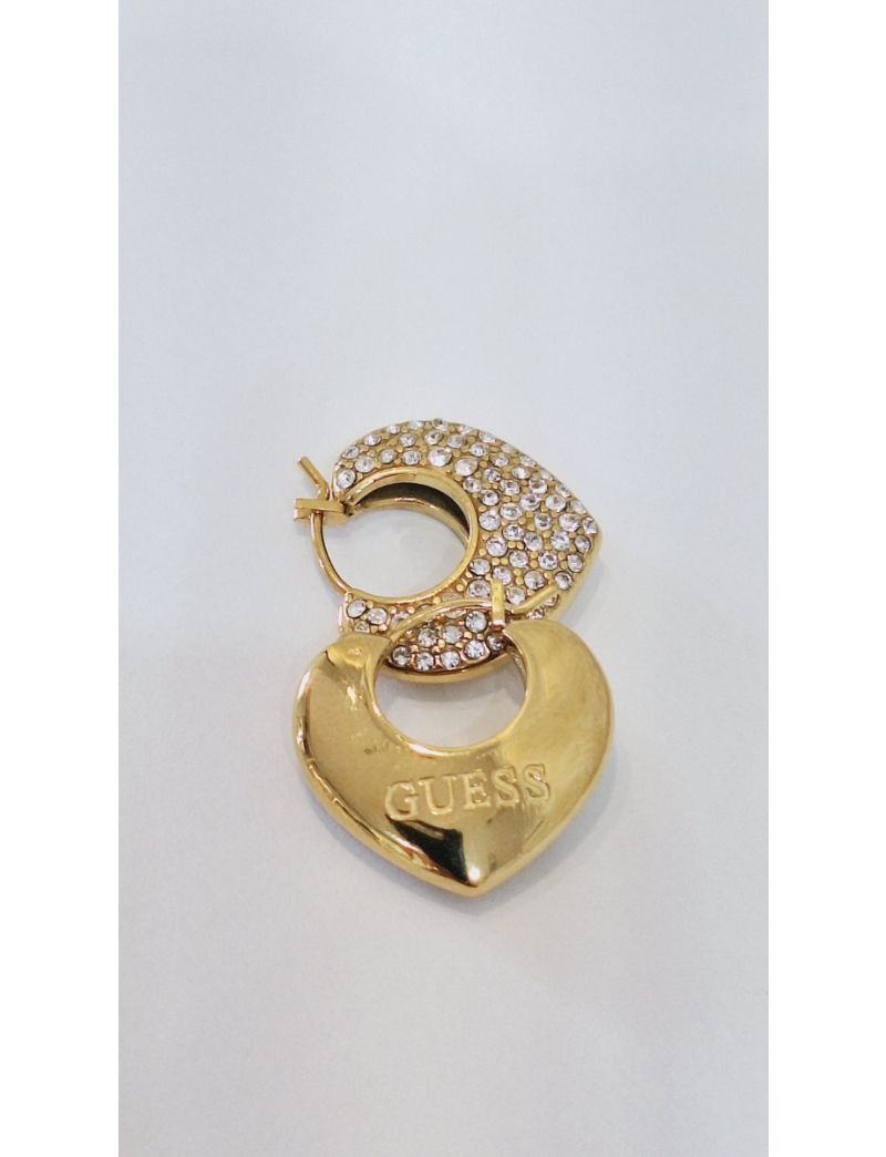 Brincos Aço Guess Coração1