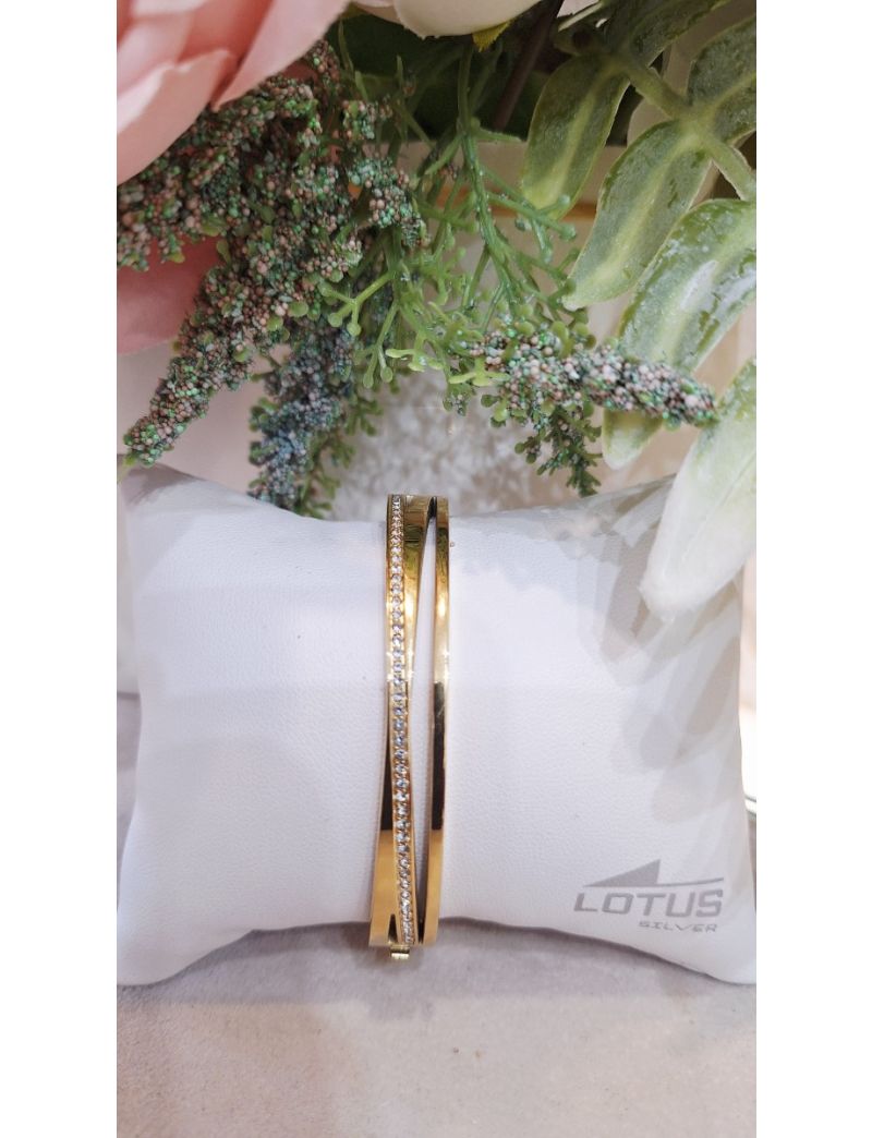 Pulseira Aço Lotus D. Pedras 1