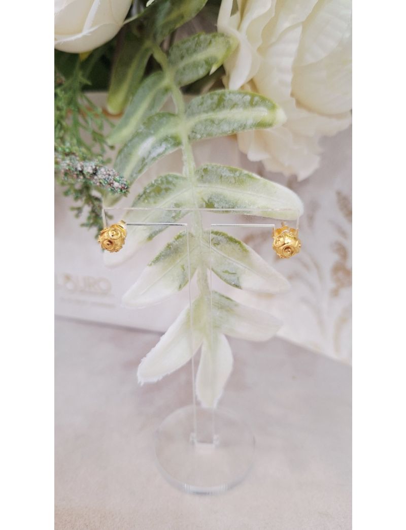 Brincos Prata Bola de Viana